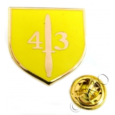 Royal Marines 43 Commando Shield Lapel Pin Badge (Metal / Enamel)